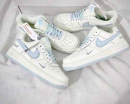 nikee airforce 1 07 low keep fresh beige blue silver sale