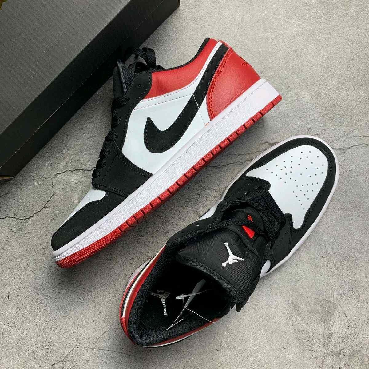 nikee jordan retro 1 low BLACK TOE