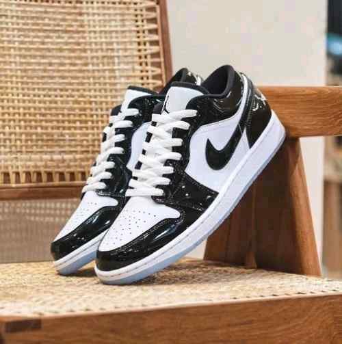 nikee air jordan 1 low se concord white black