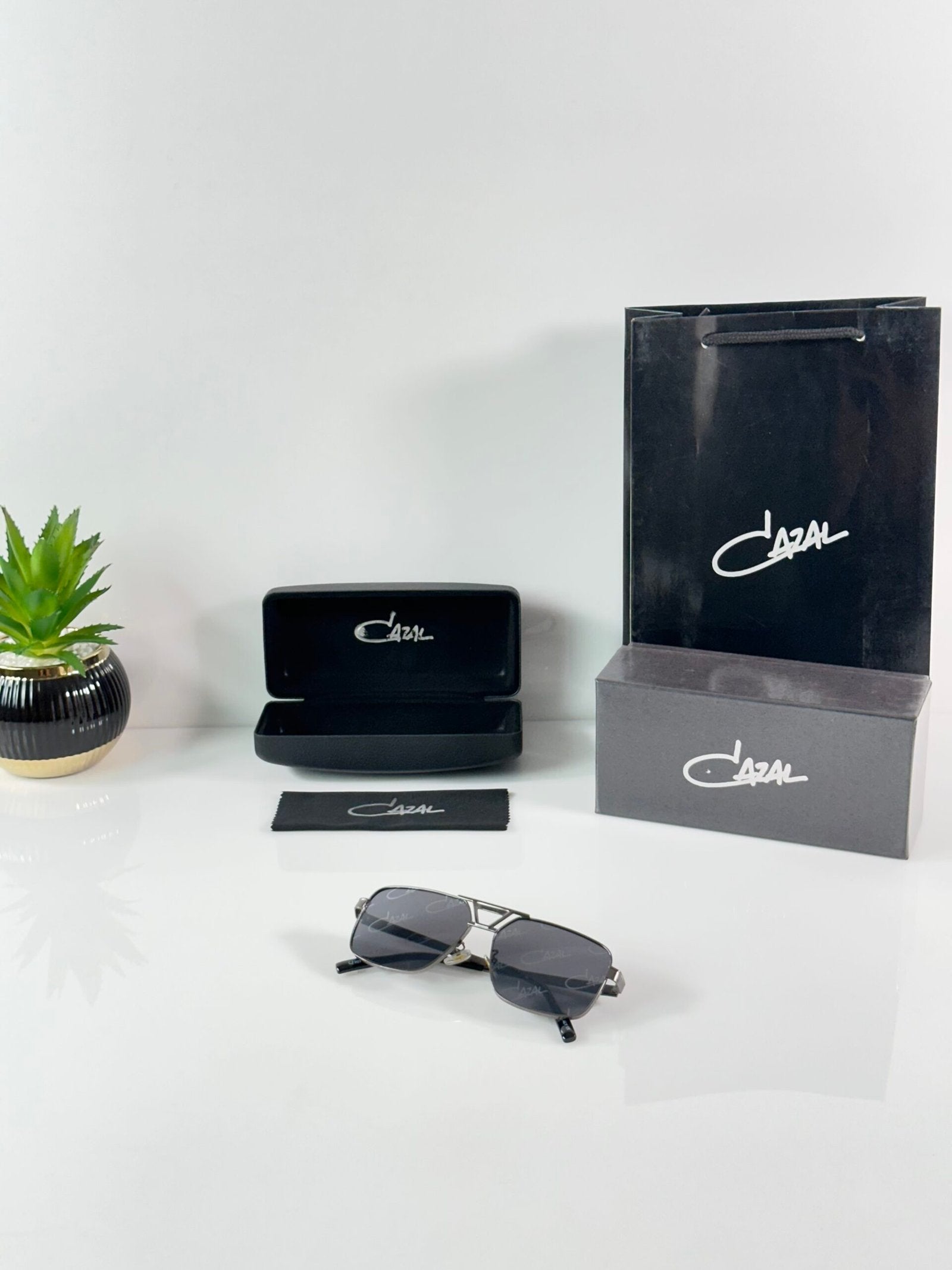 Cazal 9071 Printed Gun Black