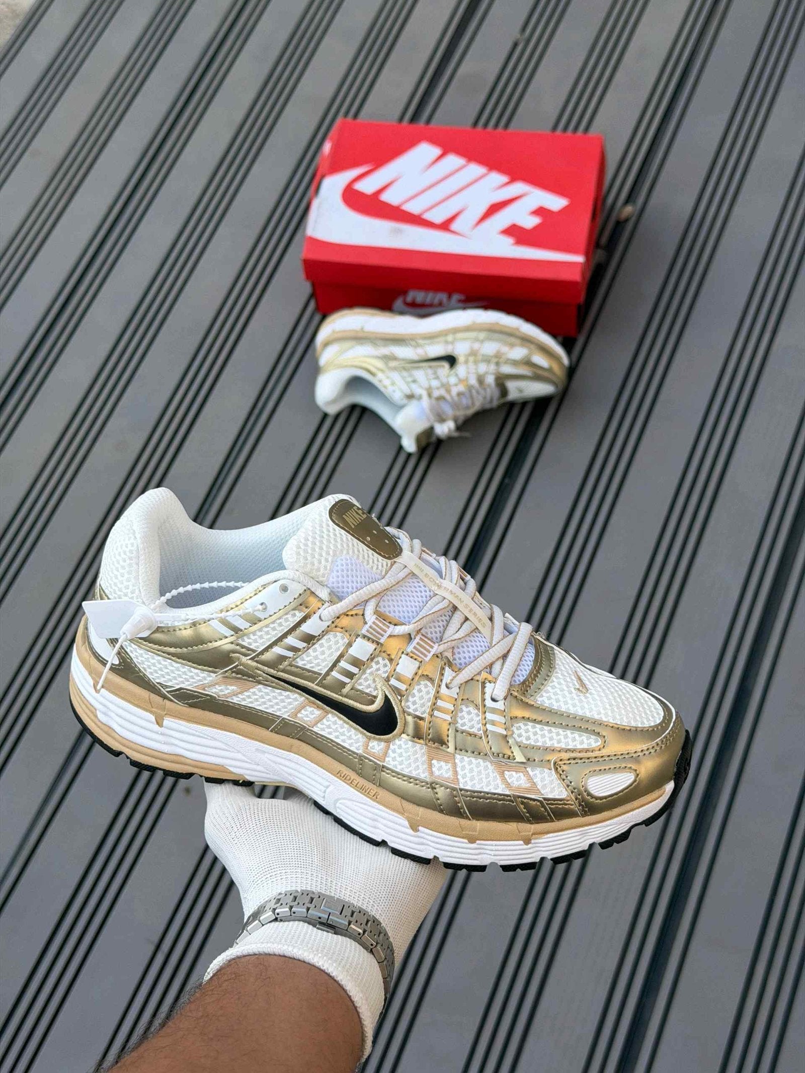 nikkee P 6000 WHITE METALLIC GOLD