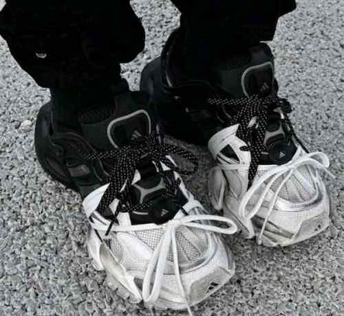 adidaass XLG Runner Deluxe White Blacks