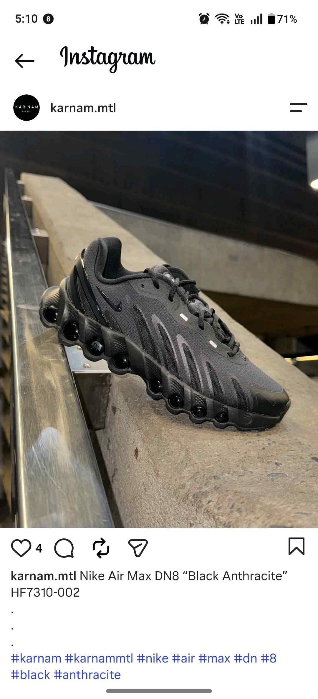 nikkee airmx DN ALL BLACK