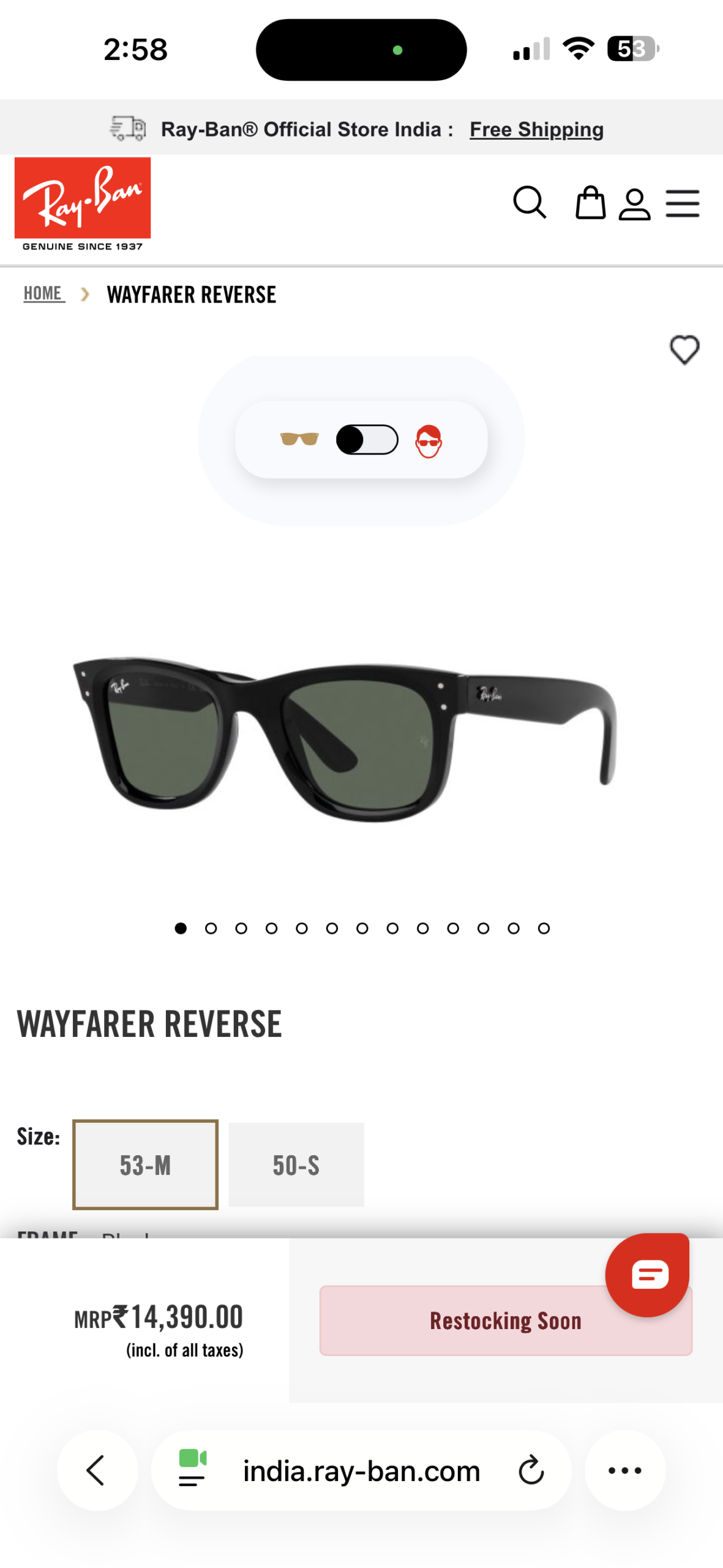 Rayba Reverse 0502 Shine Black