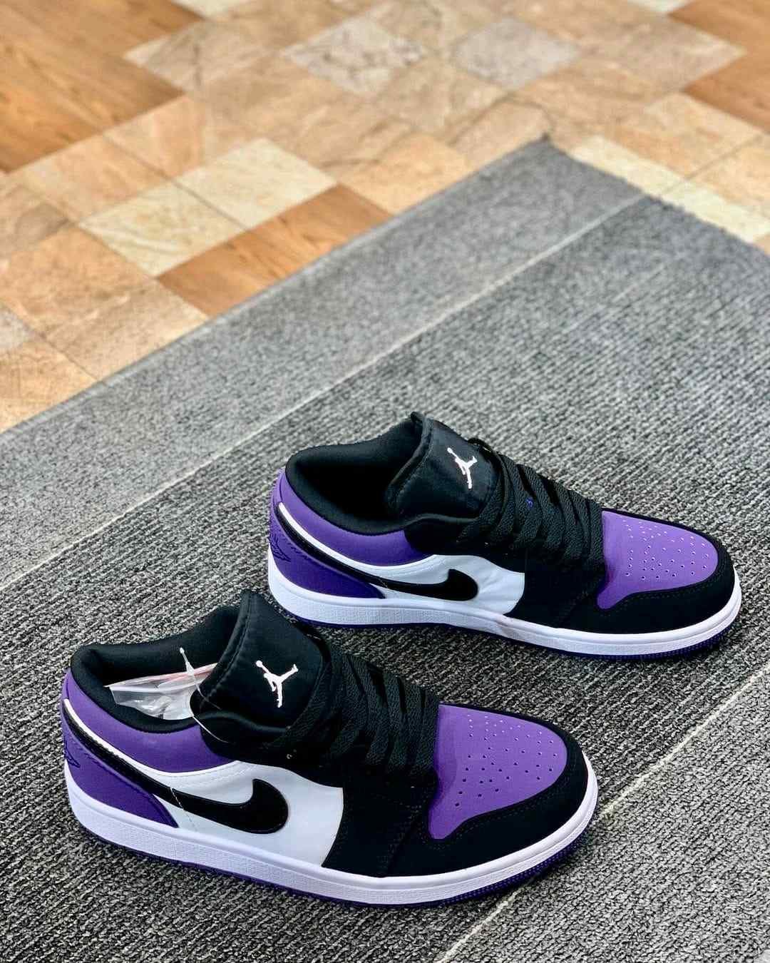 nikkee jordan RETRO 1 low COURT PURPLE