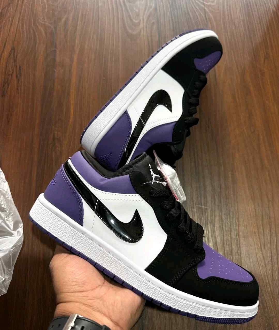 nikkee jordan RETRO 1 low COURT PURPLE