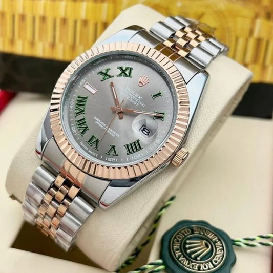 Rolex Datejust Dualtone Grey Dial Metal Watch