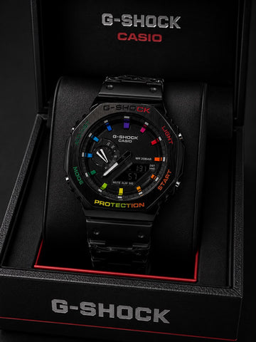 Casio G-Shock black rainbow