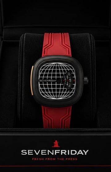 Seven friday watch for men (red)
