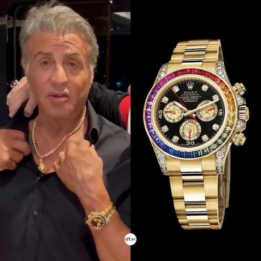 rolex rainbow daytona gold